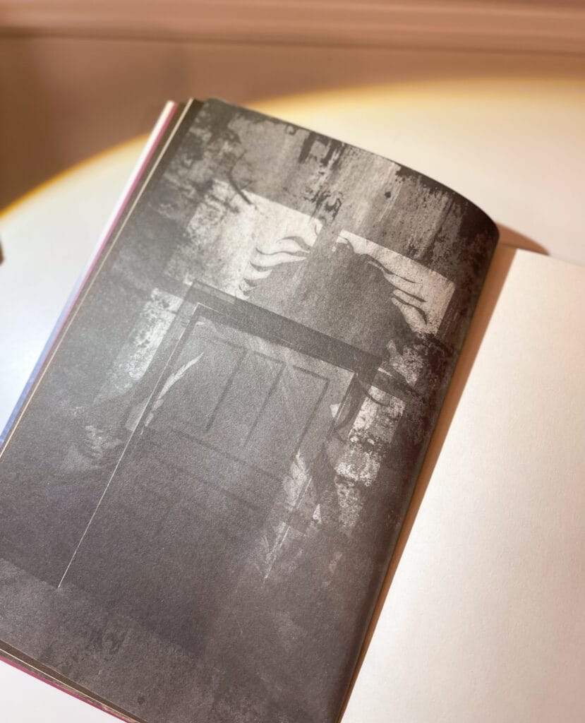 Ilustração bizarra de um 'monstro' no livro A casa dos pesadelos
